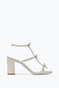 Caterina Silver Sandal With Crystals 80