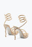 MARGOT CHAMPAGNE PLATFORM SANDAL 120