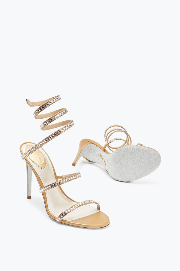 Cleo Champagne Sandal With Crystals 105