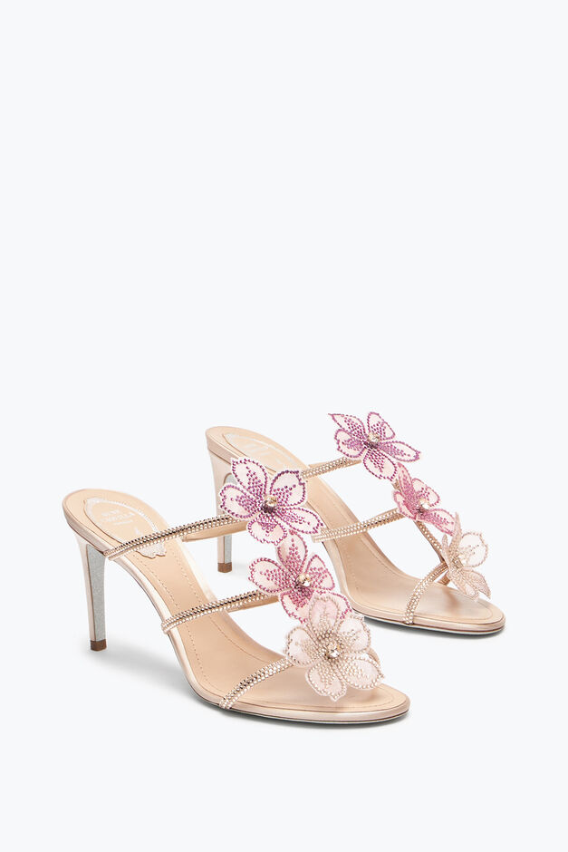 PEACH FLOWER PINK MULE 80 PEACH FLOWER PINK MULE 80