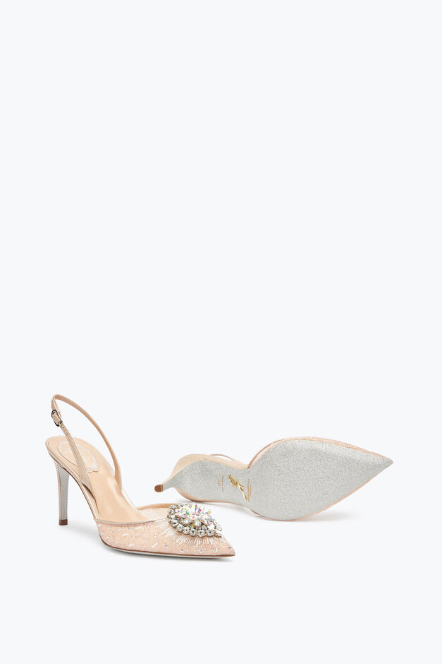 Barbara Nude Slingback 80