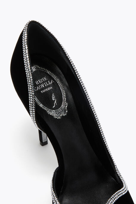 DÉCOLLETÉ ONDA IN VELLUTO NERO 100 DÉCOLLETÉ ONDA IN VELLUTO NERO 100