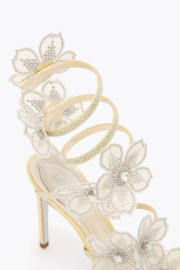 PEACH FLOWER LEMON YELLOW SANDAL 105