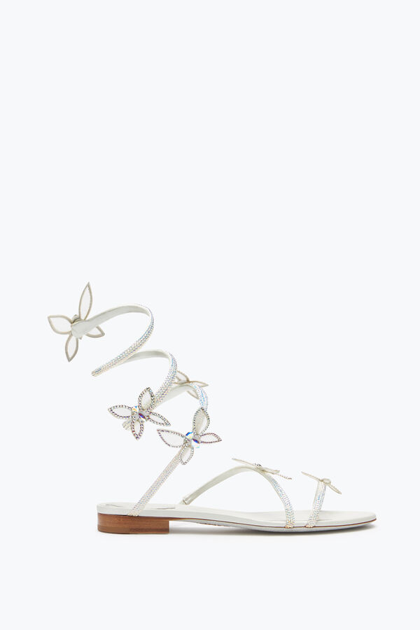 Butterflower Crystal Ivory Sandal 10