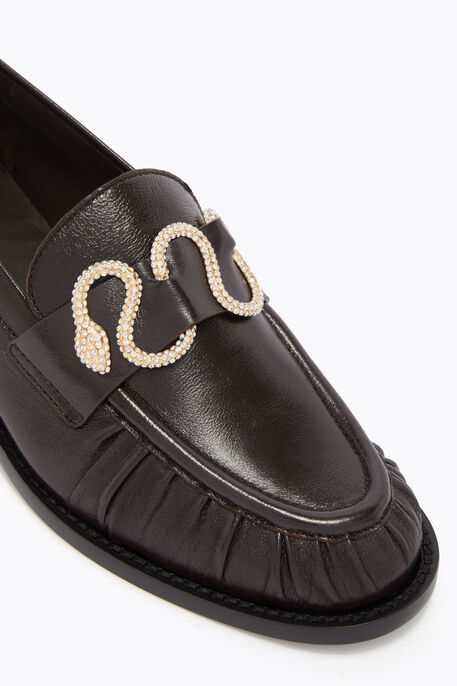 MORGANA DARK BROWN LOAFER 20