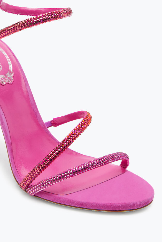 Margot Sandale mit Degrad&eacute;-Kristallen in Shocking Pink 105