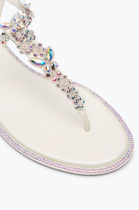 EDEN IVORY THONG SANDAL 10