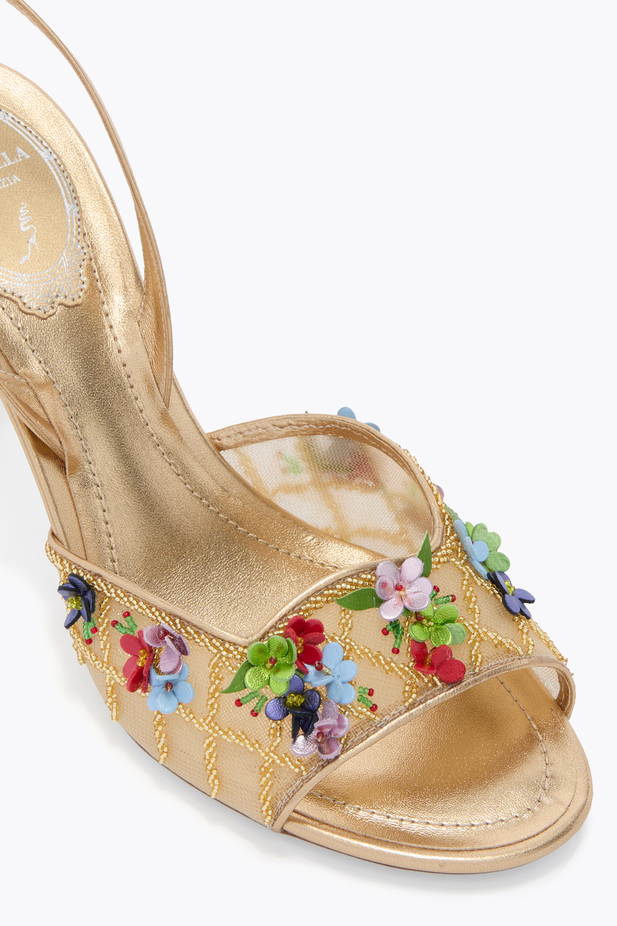 Rene Caovilla ビジューリボン　ヒョウ柄パンプス　35サイズ New arrivals: designer jeweled shoes | Rene Caovilla®