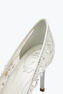 Cinderella 白色水晶高跟鞋 80