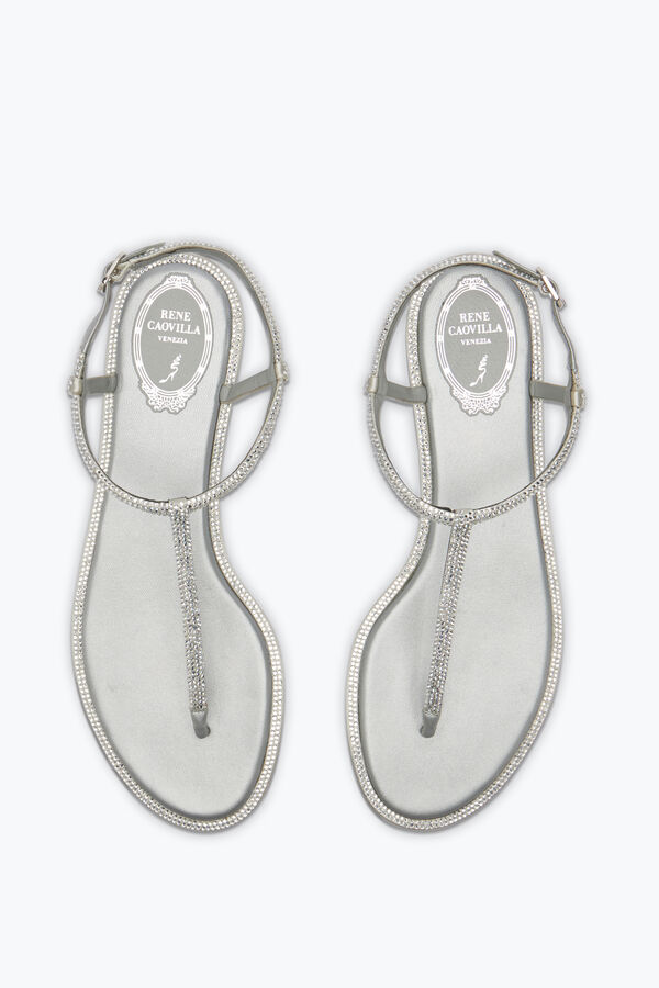 Diana Crystal Gray Sandal 10