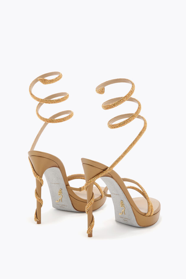 MARGOT HONEY PLATFORM SANDAL 120