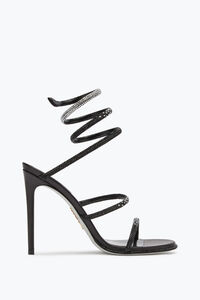 Cleo Sandal With Black And Silver Crystals 105