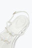 Caterina White Thong Sandal 10