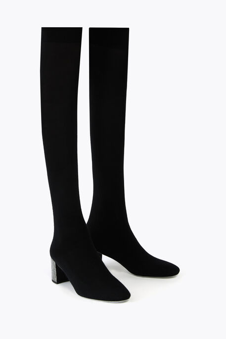 SONIA BLACK CASHMERE BOOT 60