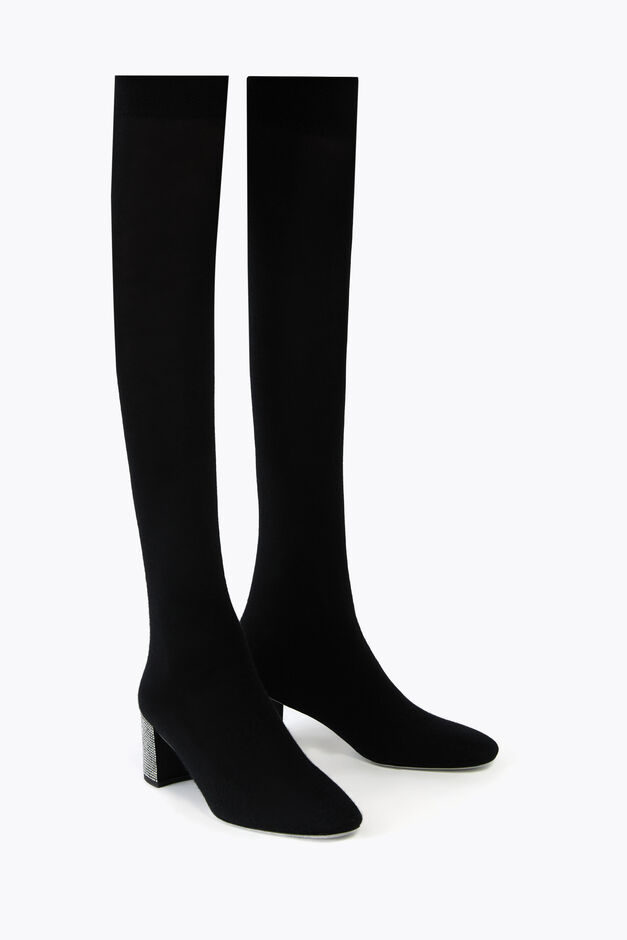 SONIA BLACK CASHMERE BOOT 60