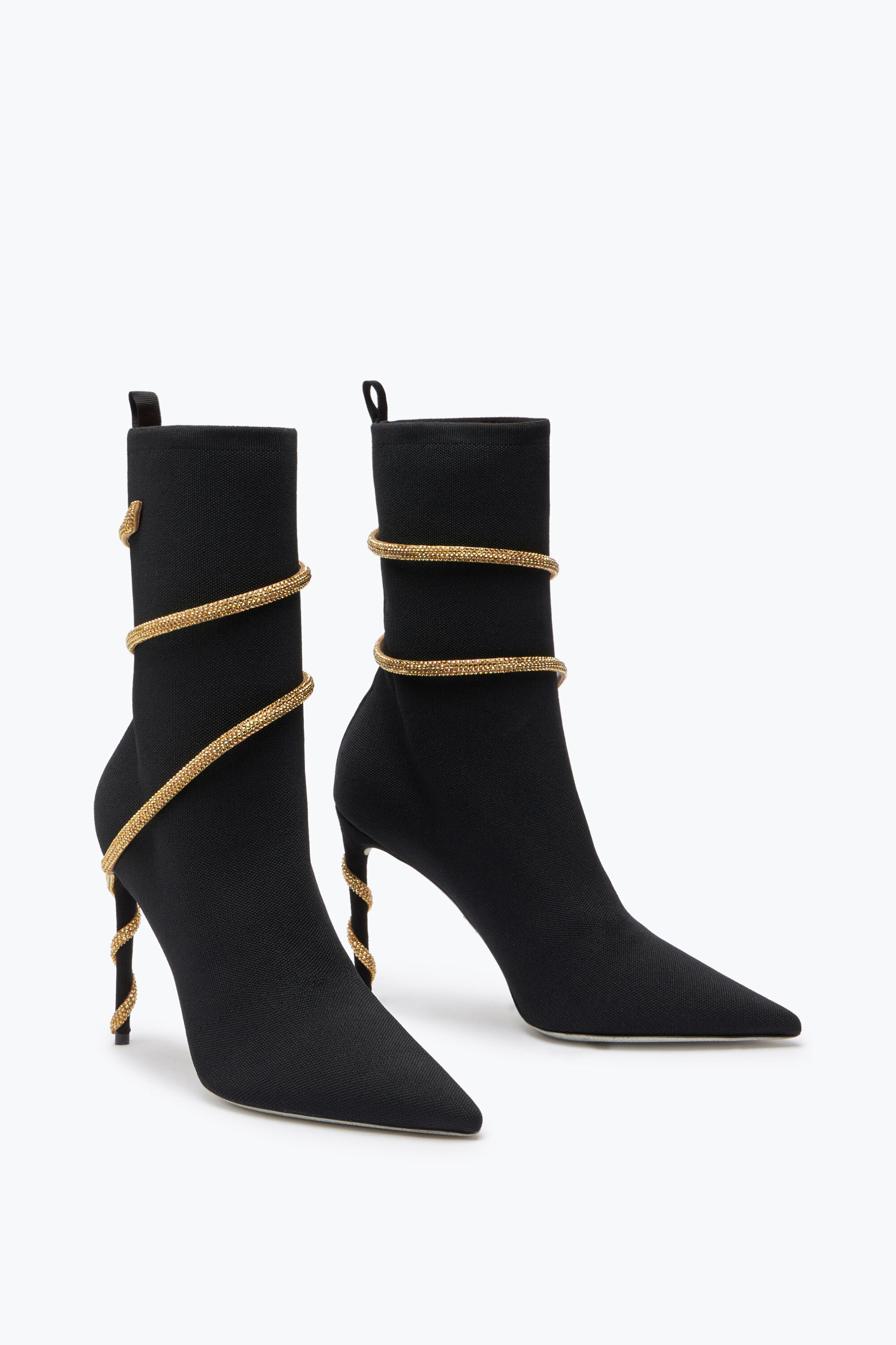 Black and gold studded hot sale boots