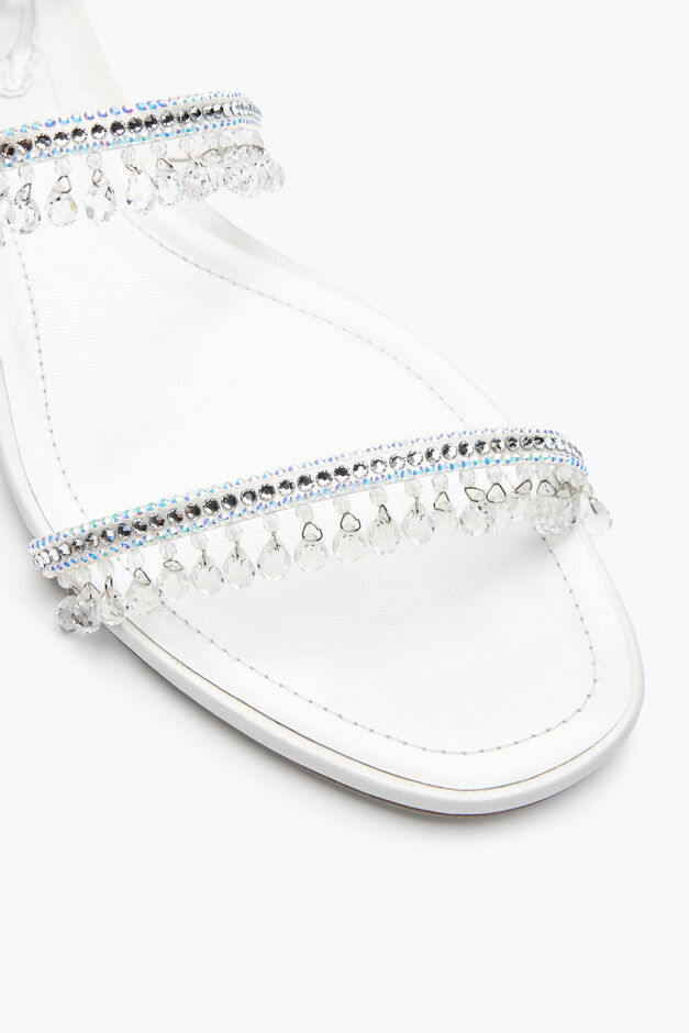 CHANDELIER IVORY FLAT SANDAL 10