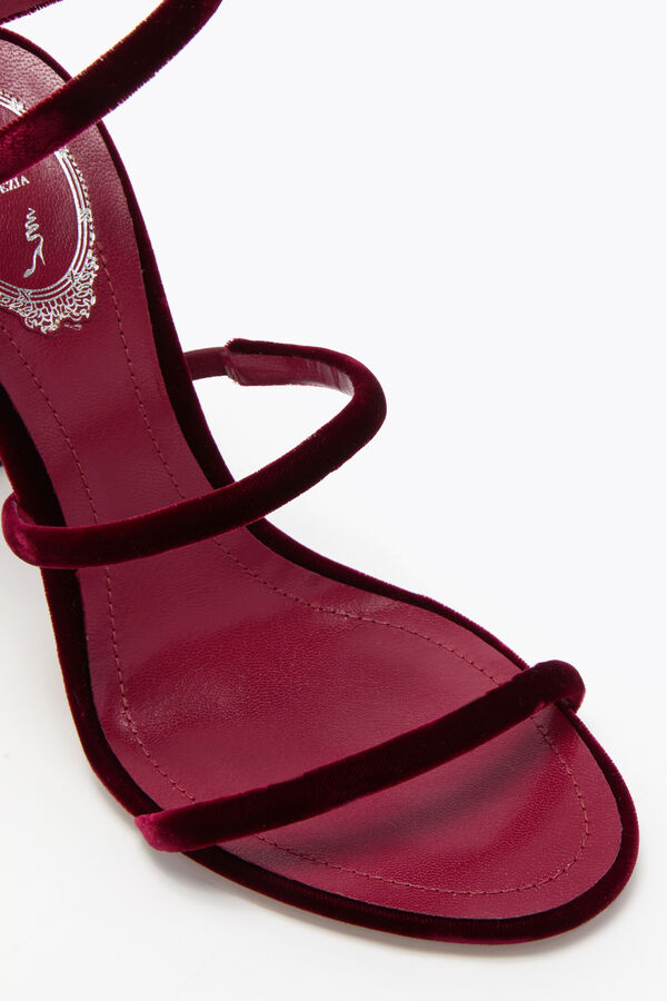 CLEO RUBY VELVET SANDAL 105
