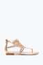 VENEZIANA GOLD AYERS LEATHER THONG SANDAL 10