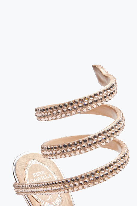 Cleo Powder Pink Pump With Crystals 105 Cleo Powder Pink Pump With Crystals 105