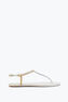 DIANA IVORY SANDAL WITH GOLD AND SILVER CRYSTALS 10
