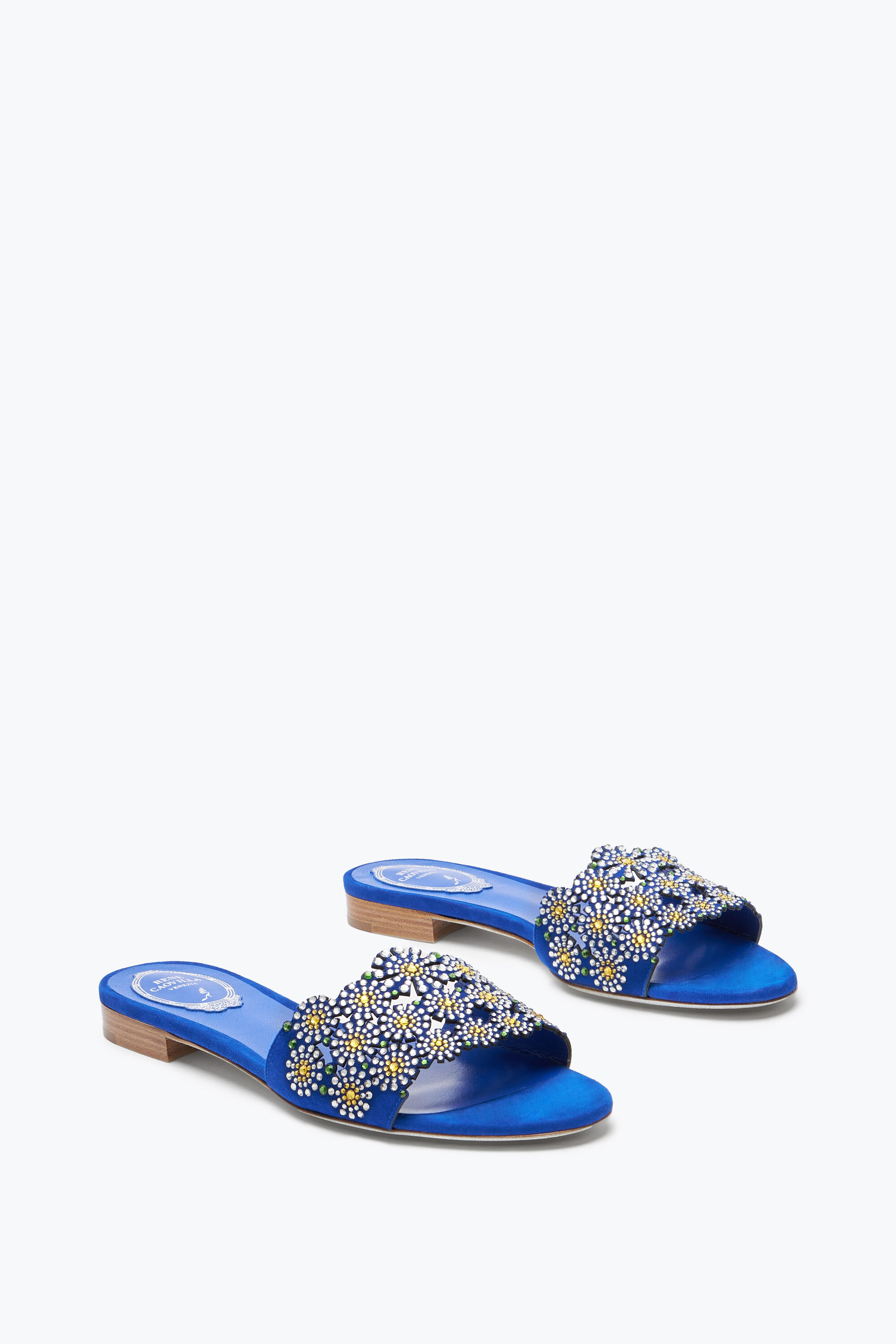 Sandali gioiello blu elettrico online