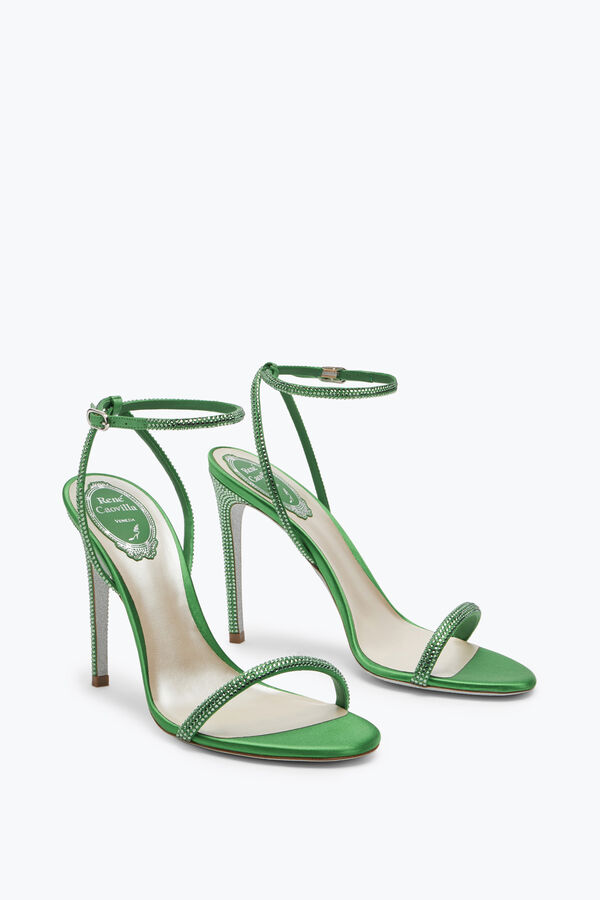Ellabrita Crystal Green Sandal 105