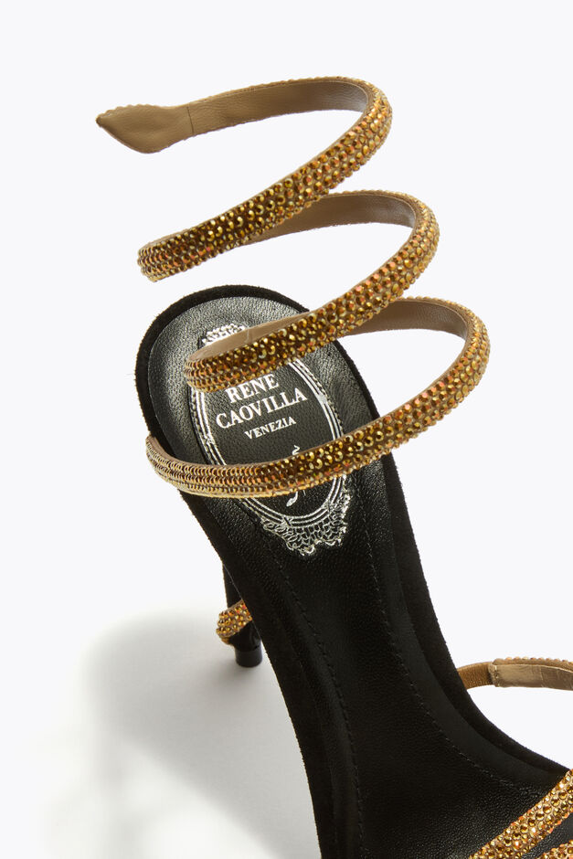 MARGOT BLACK AND GOLD SANDAL 105 MARGOT BLACK AND GOLD SANDAL 105