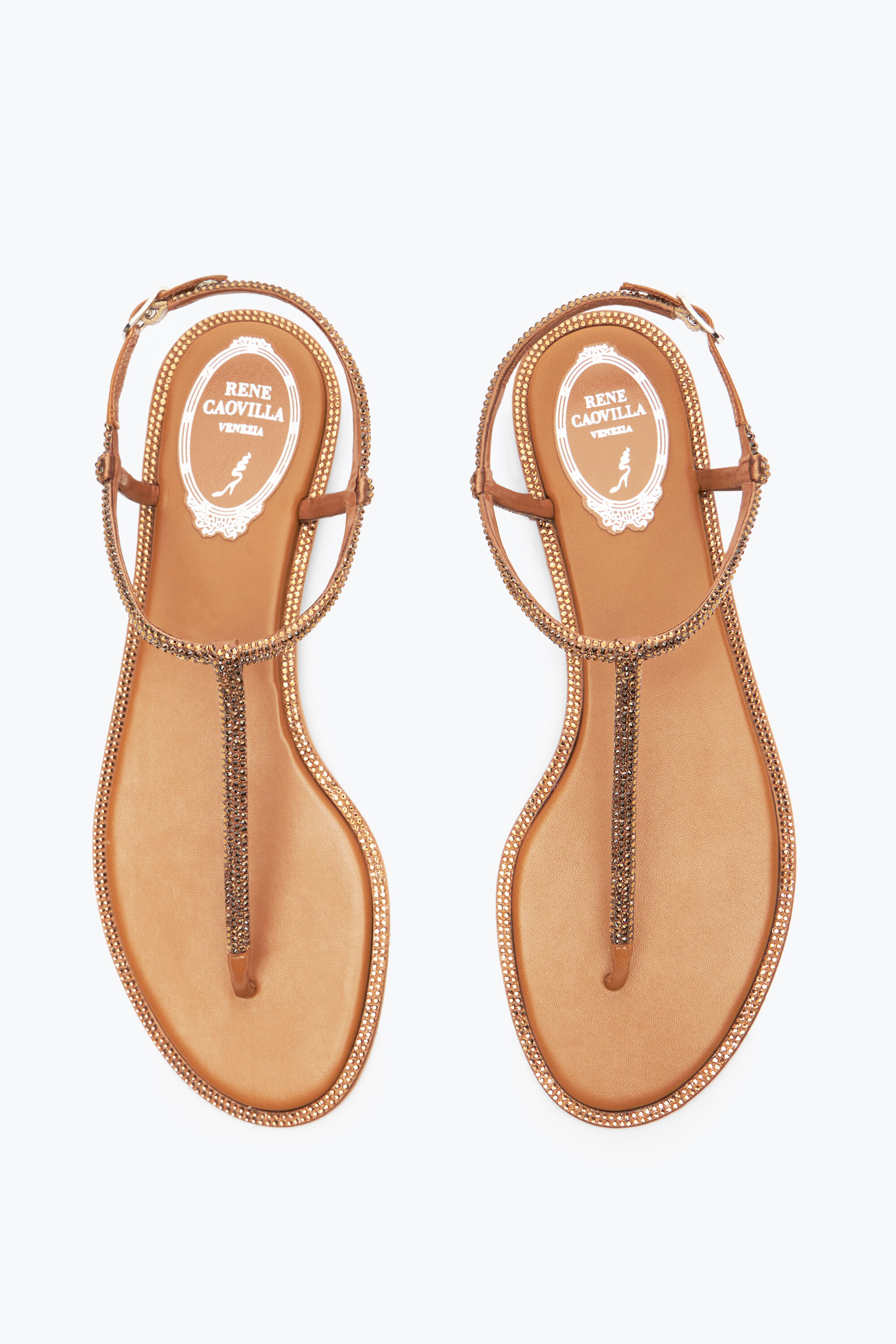 Designer flat shoes Jeweled shoes Rene Caovilla