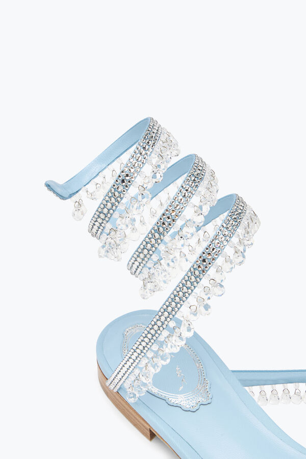 Chandelier Flat Light Blue Sandal 10