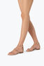 CHANDELIER FLACHE SANDALE IN NUDE 10