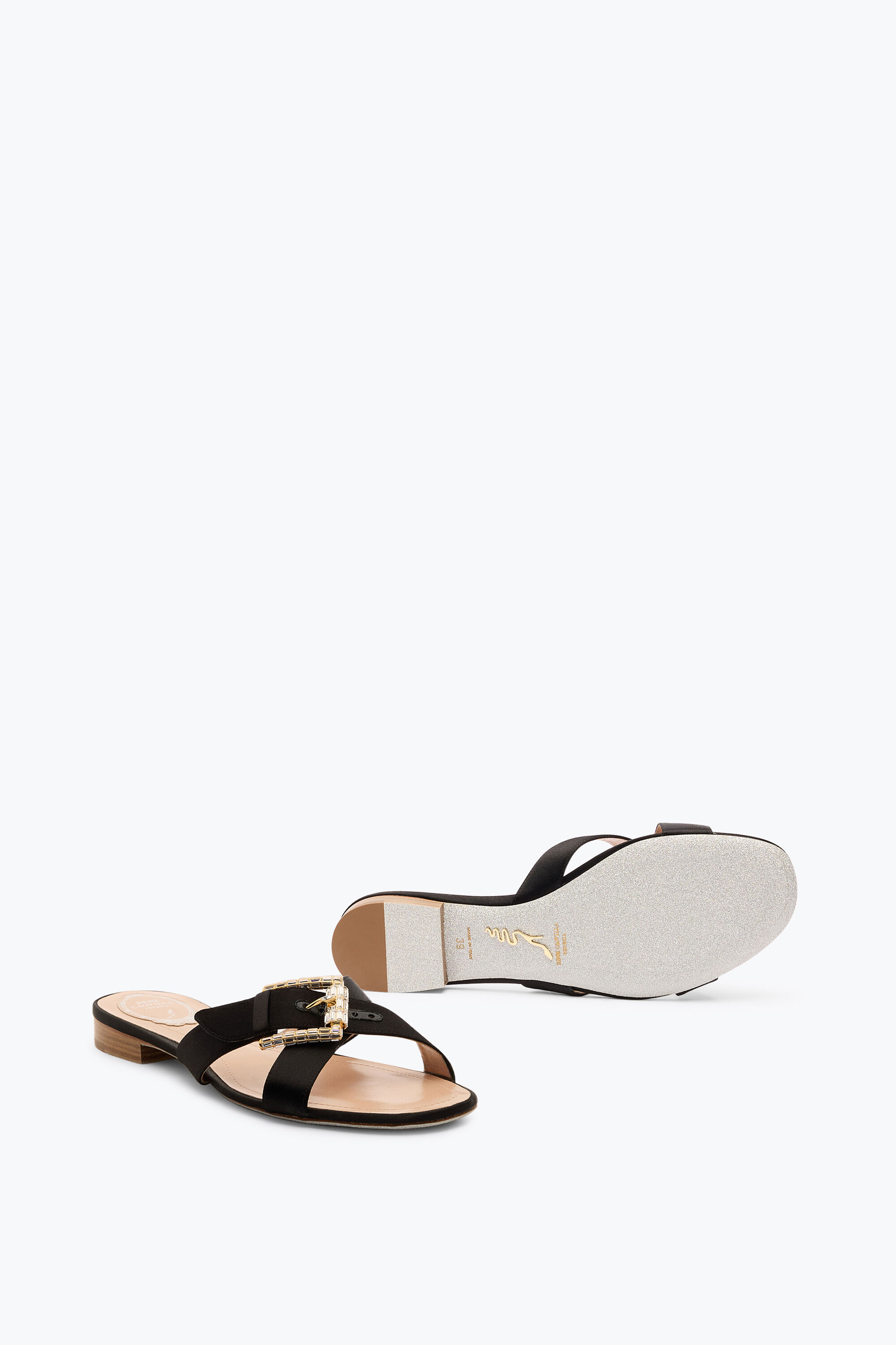 サンダル・ミュール RENE CAOVILLA Women Sandals C12125010R001T002T002 Beige Women's Mules | Rene Caovilla®