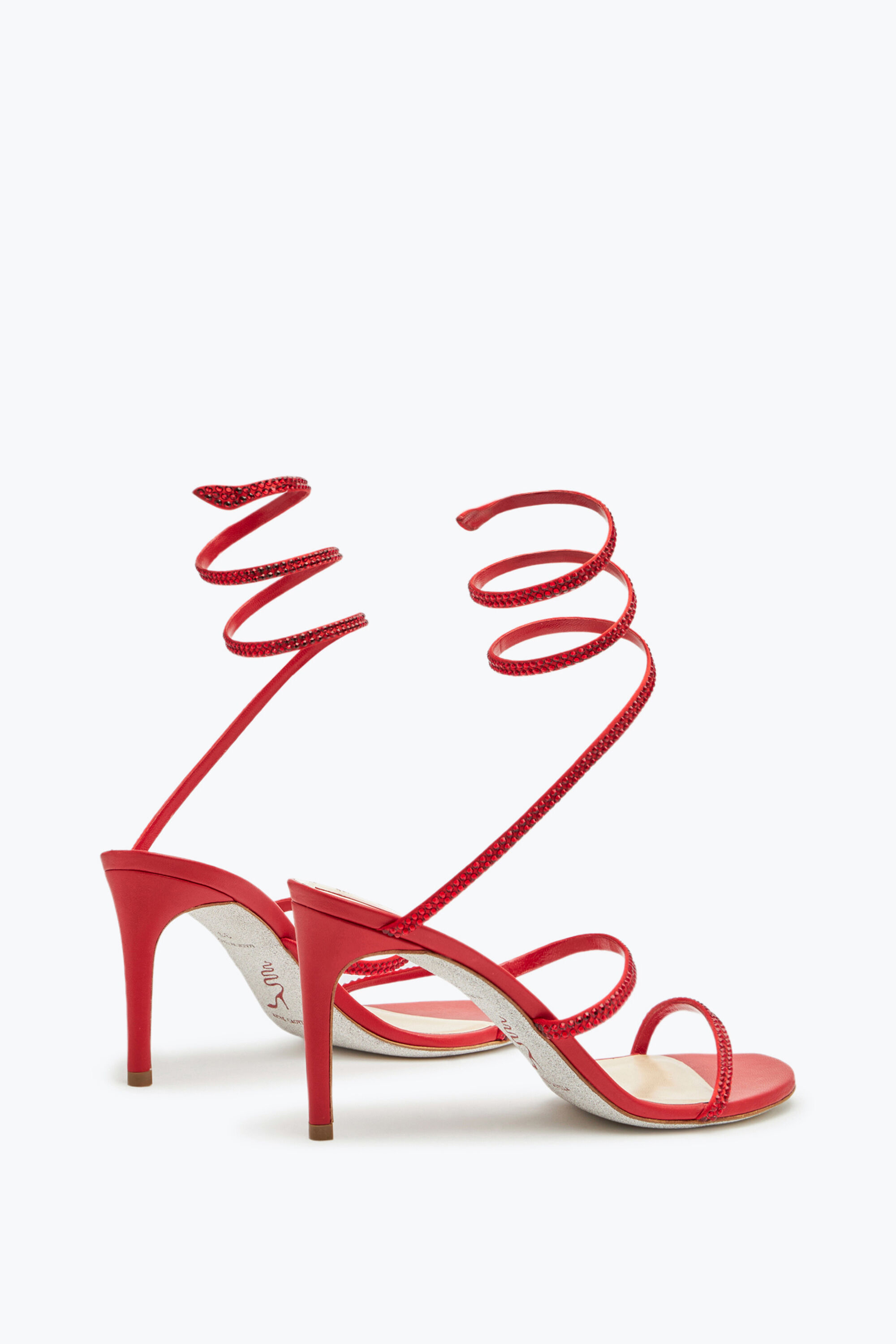 Jeweled Caterina Silver Thong Sandal 10 | Rene Caovilla®
