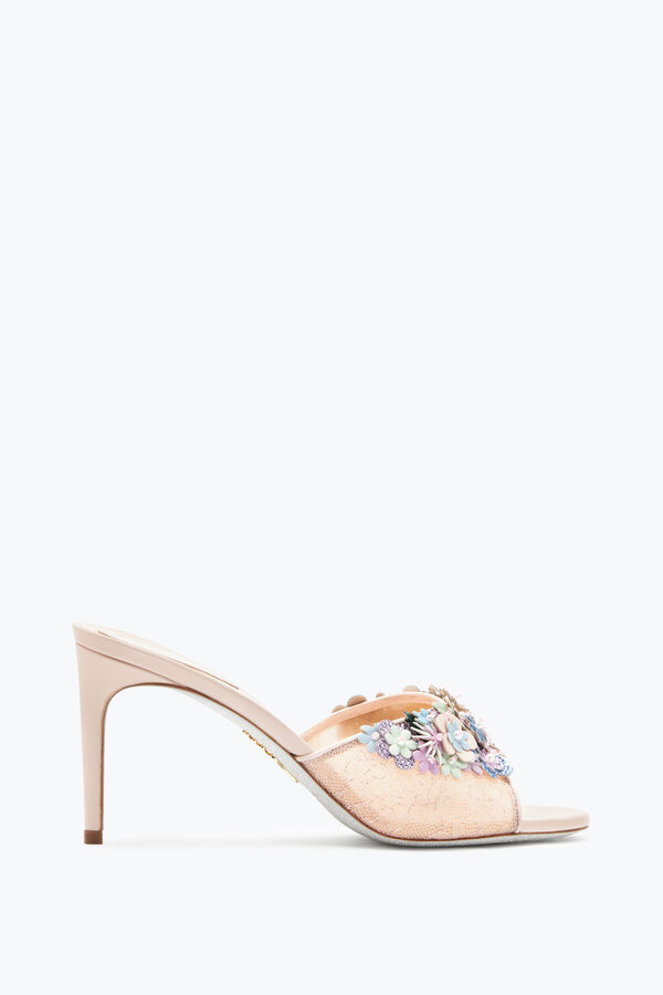 Roxanne Nude Slider Sandal 80