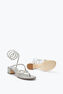 Morgana Silver Thong Sandal 40