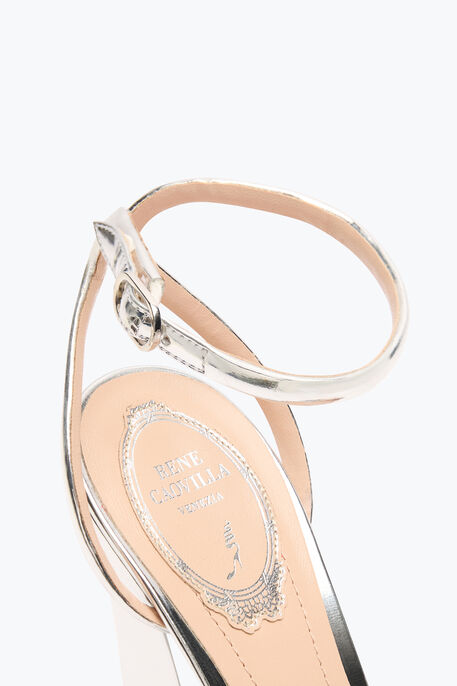 HELSA SILVER PLATFORM SANDAL 140