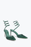 Zapato De Salón Ginger Verde Esmeralda Con Cristales 80