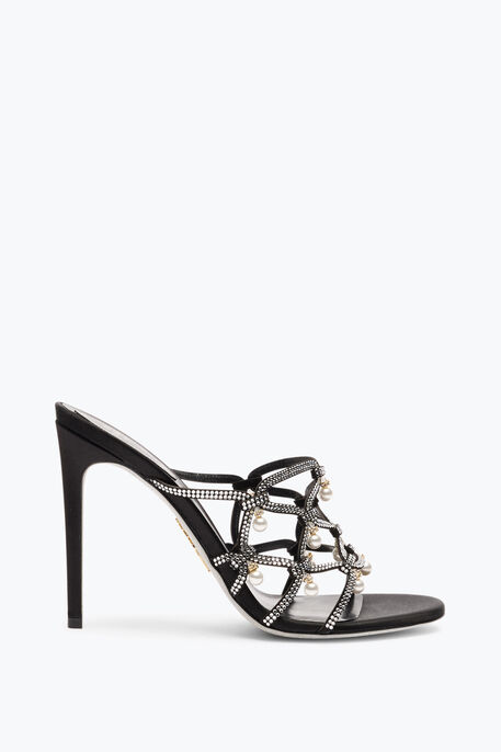 ESMERALDA BLACK SLIDER SANDAL 105