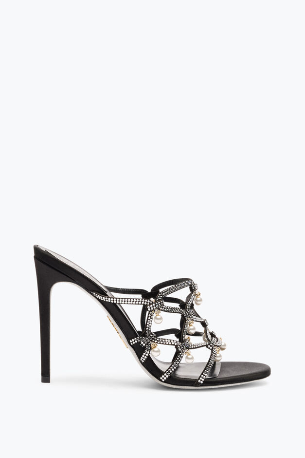 ESMERALDA BLACK SLIDER SANDAL 105