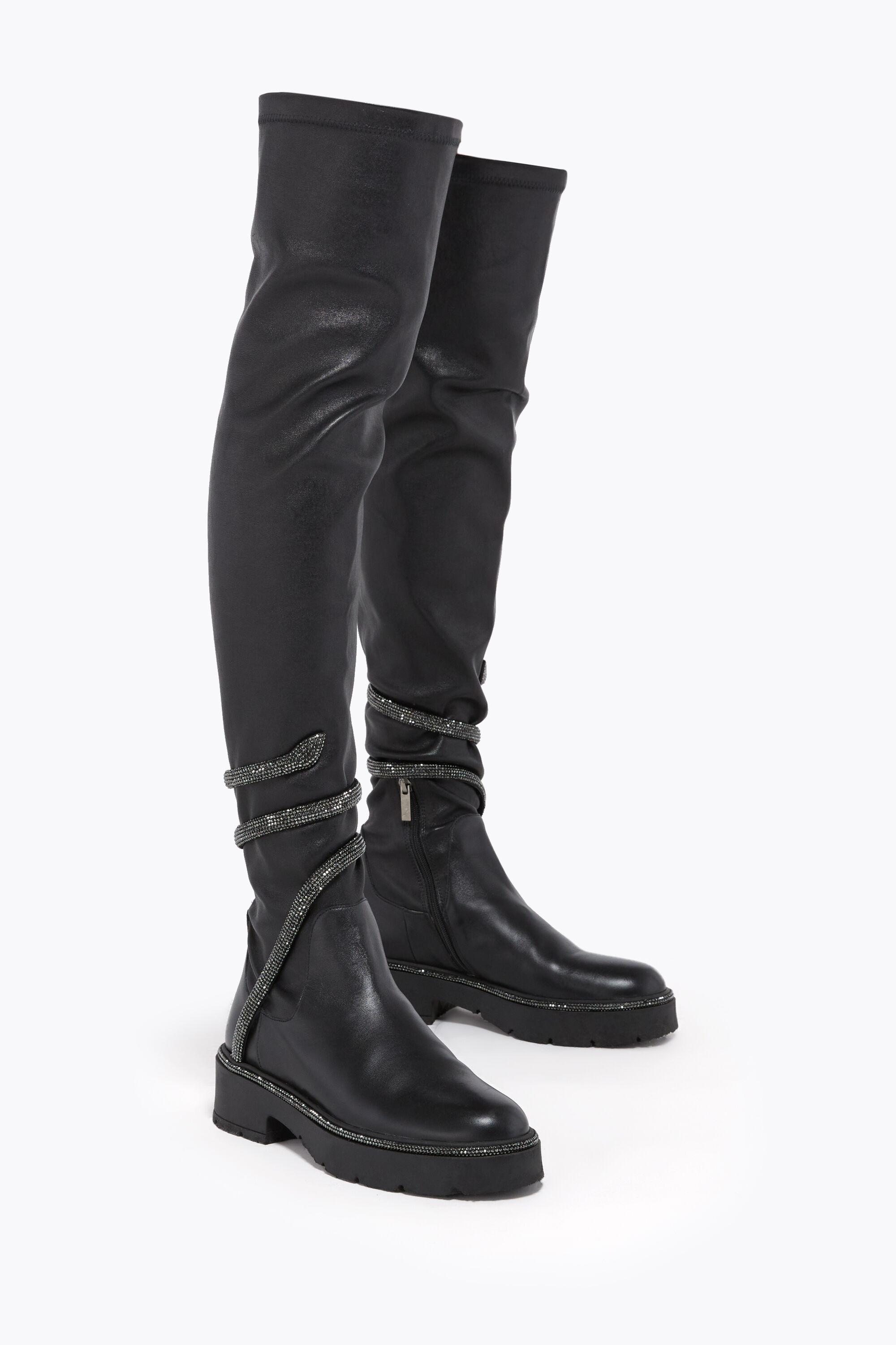 Designer Jeweled ankle boots with heels | Rene Caovilla®