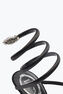 Sandale Serpente noire avec cristaux 105