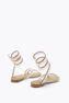 CHANDELIER GOLD SATIN/ROSE GOLD-MULTI STRASS SANDAL