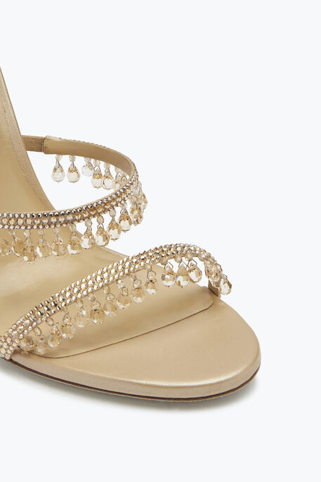 Sandalette Chandelier Beige Mit Kristallen 105 Sandalette Chandelier Beige Mit Kristallen 105