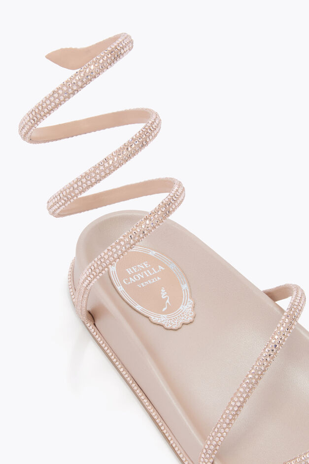 GISELE NUDE FLATFORM SANDAL 20