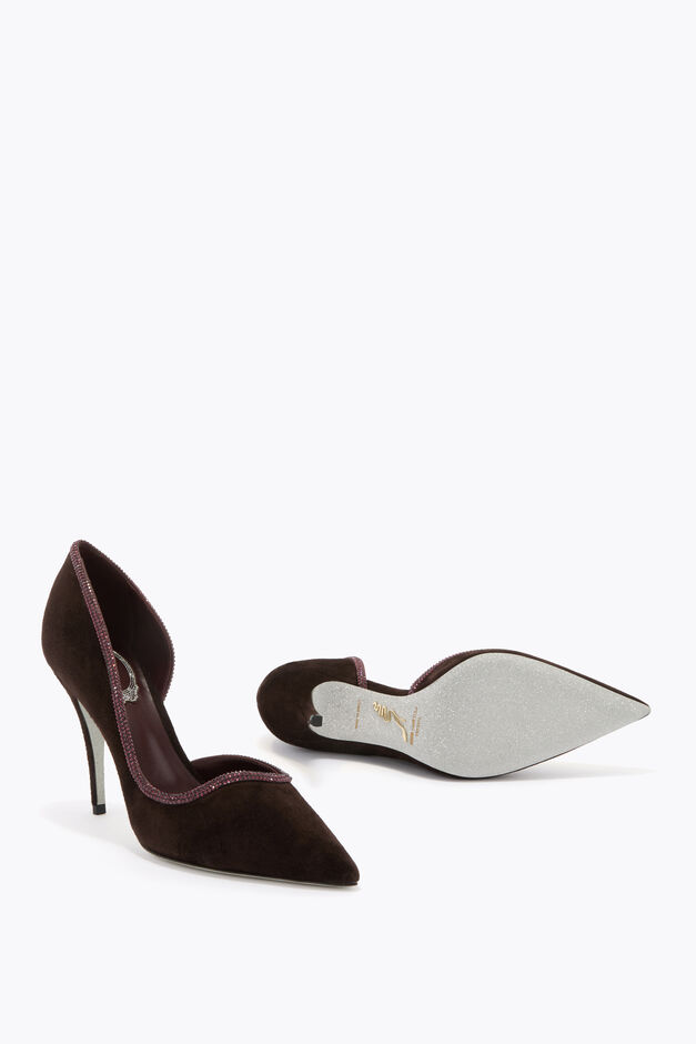 ONDA FONDANT SUEDE PUMP 100