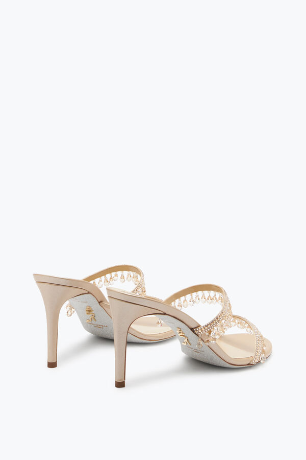 Chandelier Gold Slider Sandal 80