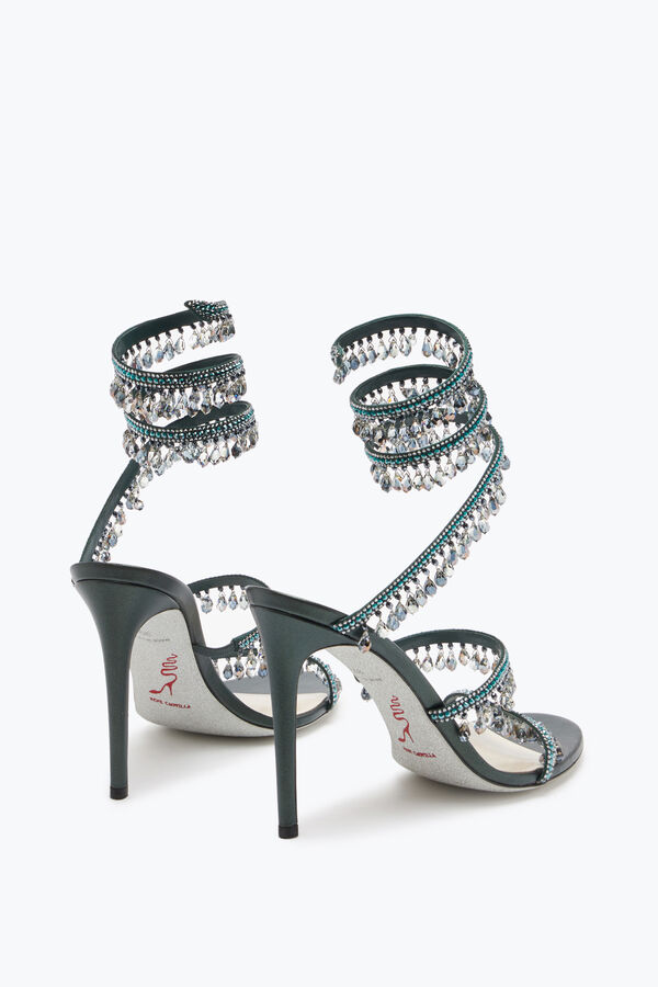 Chandelier Crystal Teal Sandal 105