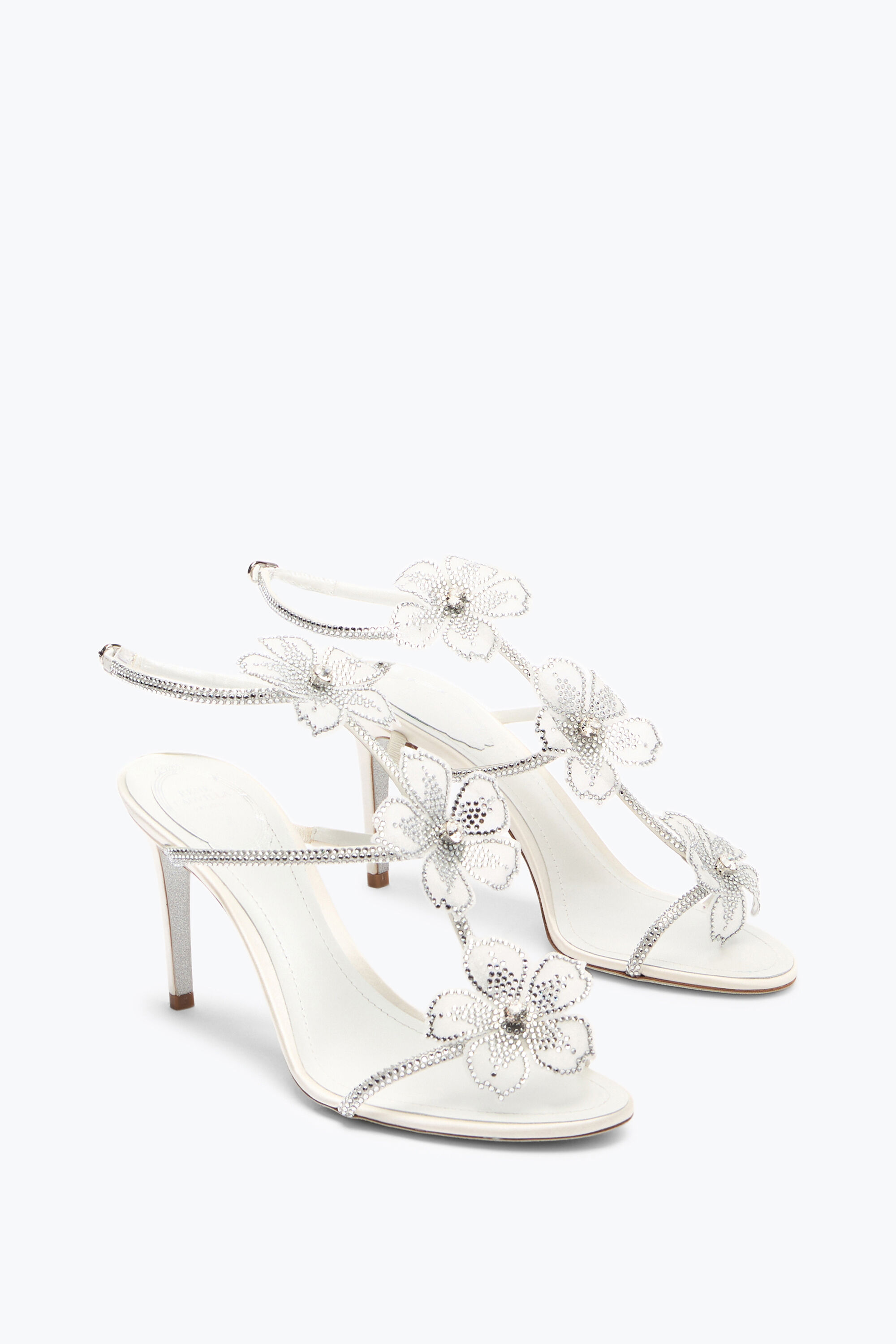 RENE CAOVILLA レネカオヴィラ 「ピーチフラワー」サンダル Jeweled PEACH FLOWER | Rene Caovilla®