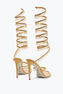 SANDALIA SUPER CHANDELIER DORADA 105