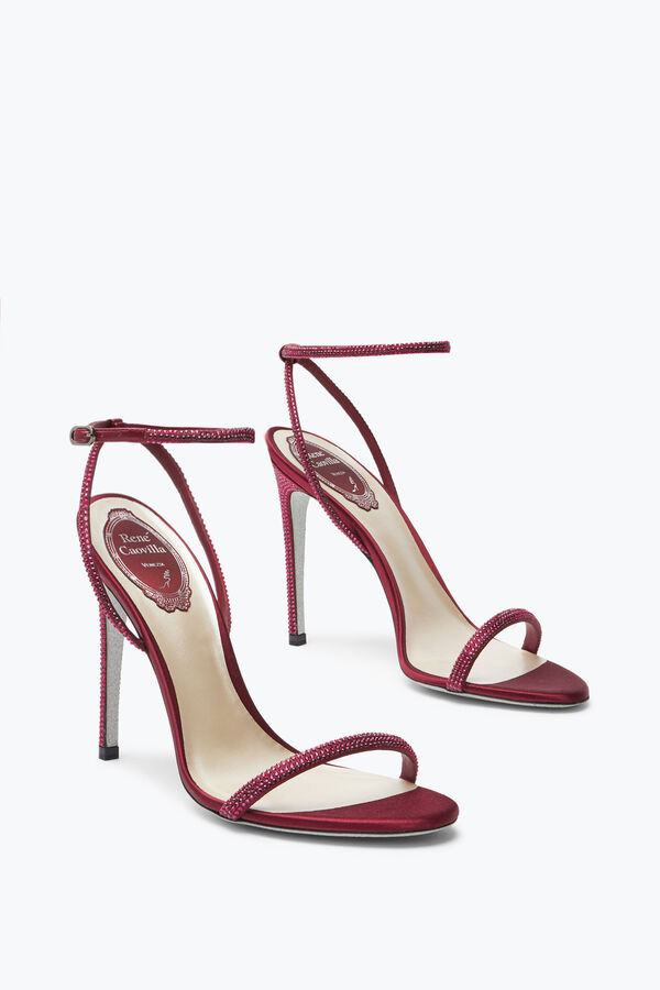 Ellabrita Crystal Burgundy Sandal 105